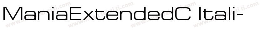 ManiaExtendedC Itali字体转换